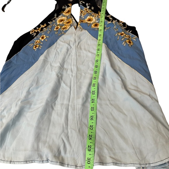 Free People Womens Beat Of My Heart OB819934 Tunic Dress Relaxed Blue Size S - Picture 7 of 10